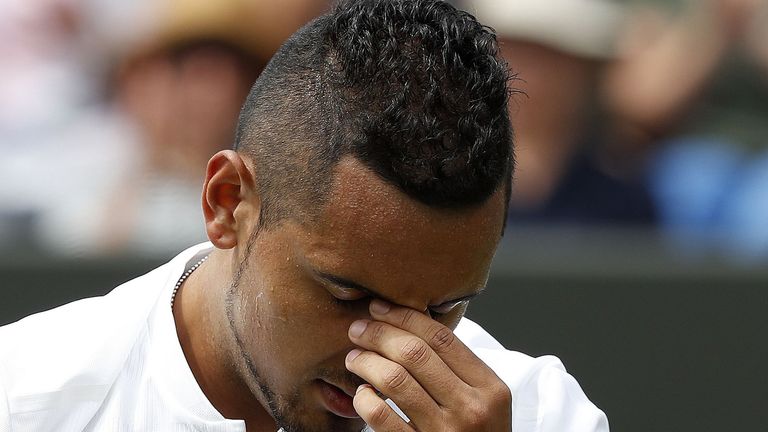 Nick Kyrgios bowed out of Wimbledon on day one