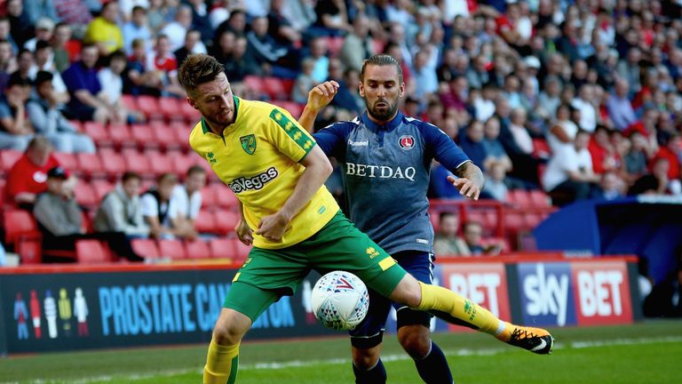 James Husband in action as Norwich face Charlton