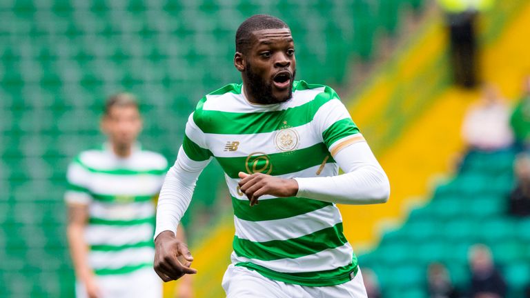 Olivier Ntcham in action for Celtic