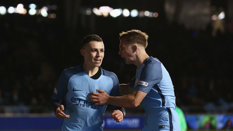 Foden scored for Manchester City in the FA Youth Cup final last season