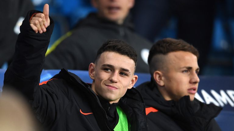 Phil Foden was named on Manchester City's bench for the Champions League game against Celtic last season
