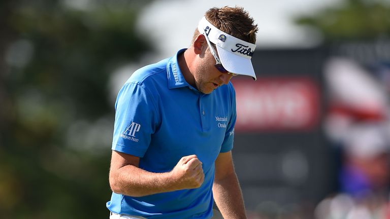 Ian Poulter finished with a final round eight-under 64 to finish third