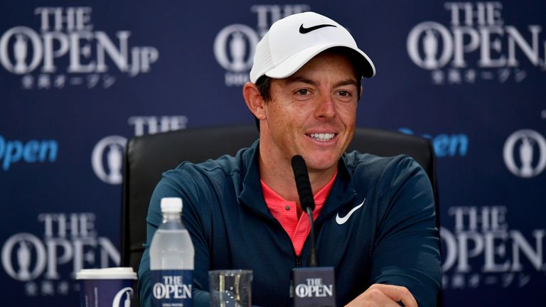 McIlroy struck a defiant note in his pre-Open press conference