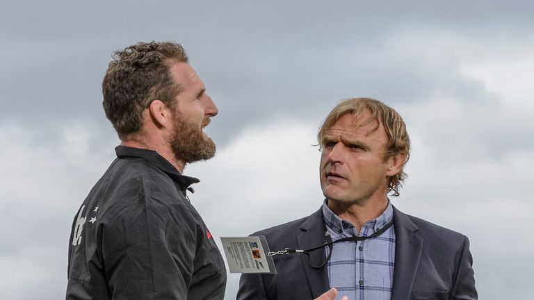 Crusaders captain Kieran Read and head coach Scott Robertson