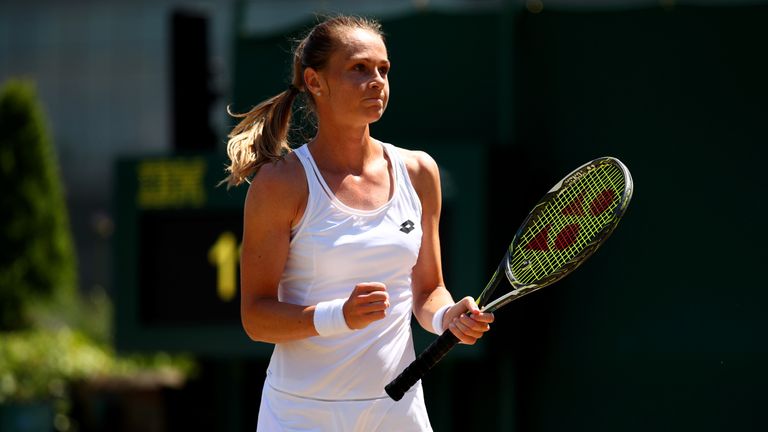 Magdalena Rybarikova has reached the Wimbledon quarter-finals for the first time in her career