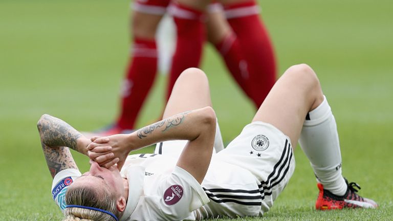 Almuth Schult reflects on her side's defeat against Denmark.