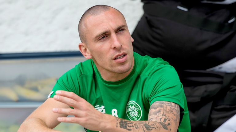 Celtic's Scott Brown in training