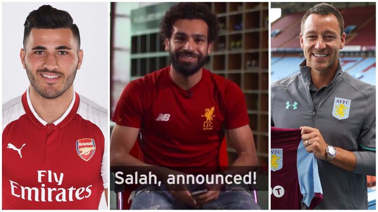 Sead Kolasinac, Mohamed Salah, John Terry