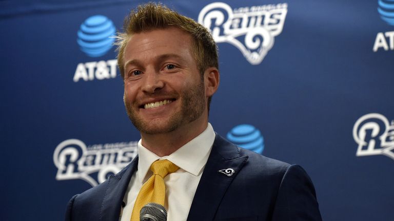 The Los Angeles Rams announce today in a press conference the hiring of new head coach Sean McVay on January 13, 2017