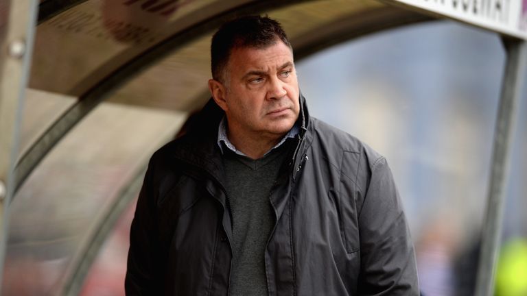Wigan coach Shaun Wane during the First Utility Super League match between Hull KR and Wigan at Craven Park on March 1, 2015