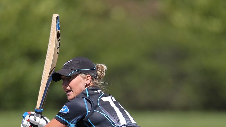 CHRISTCHURCH, NEW ZEALAND - FEBRUARY 24: Sophie Devine of New Zealand bats 