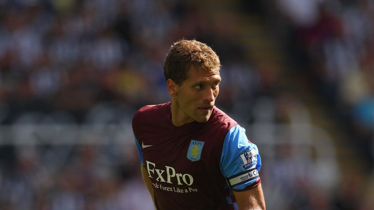 NEWCASTLE UPON TYNE, ENGLAND - AUGUST 22:  Stylian Petrov of Aston Villa during the Barclays Premier League match between Newcastle United and Aston Villa 