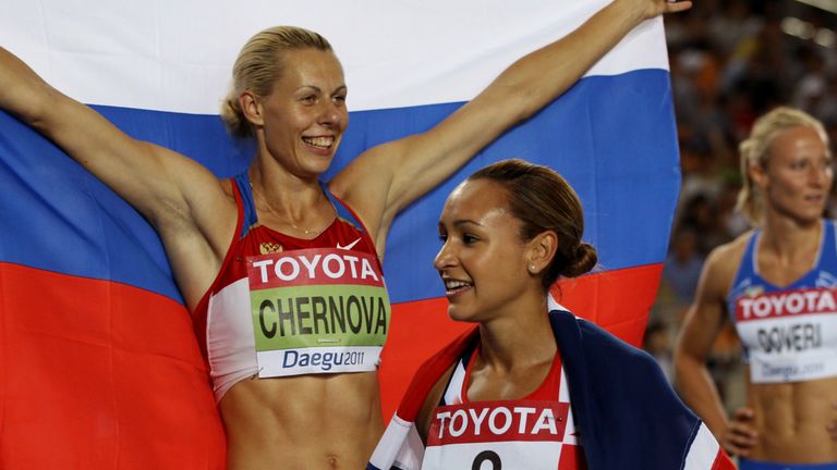 Tatyana Chernova beate Jessica Ennis-Hill to 2011 gold but has since been stripped of the title