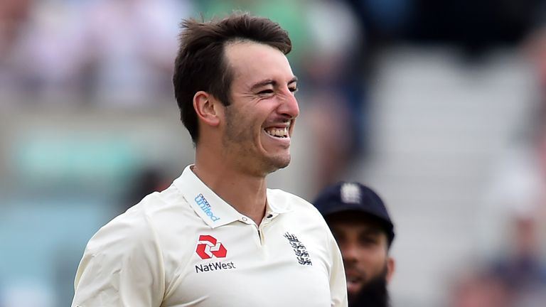 Toby Roland-Jones claimed five wickets in the first innings against South Africa on his debut