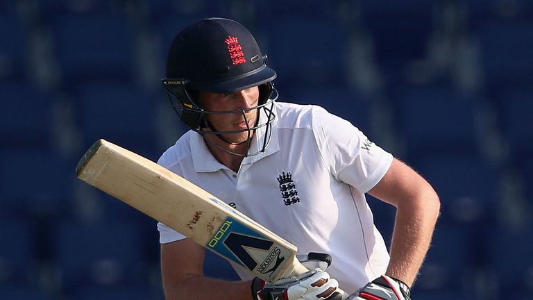 Tom Westley in action for England Lions against Afghanistan in 2016