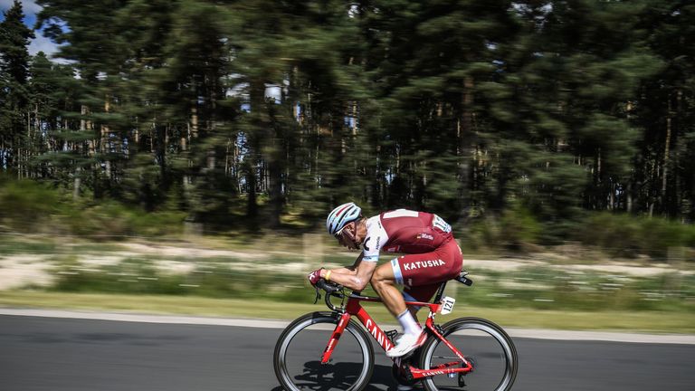 Germany's Tony Martin launched a solo breakaway with 63km of the stage remaining