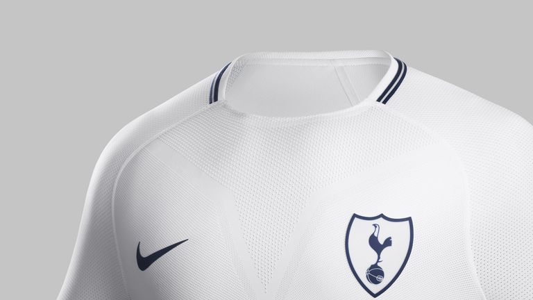 A closer look at Tottenham's new home kit for 2017/18. (credit: Nike)
