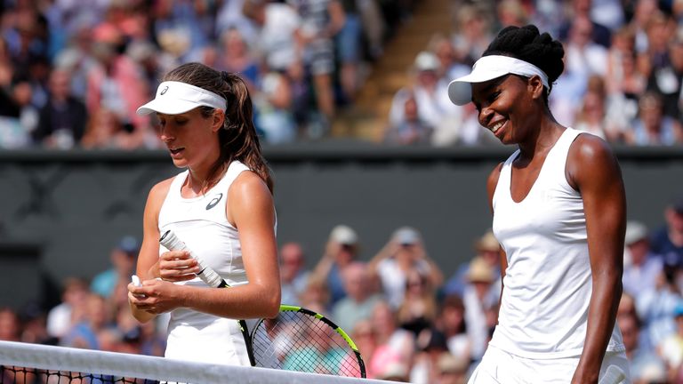Venus Williams ended Johanna Konta's hopes of a maiden Grand Slam title
