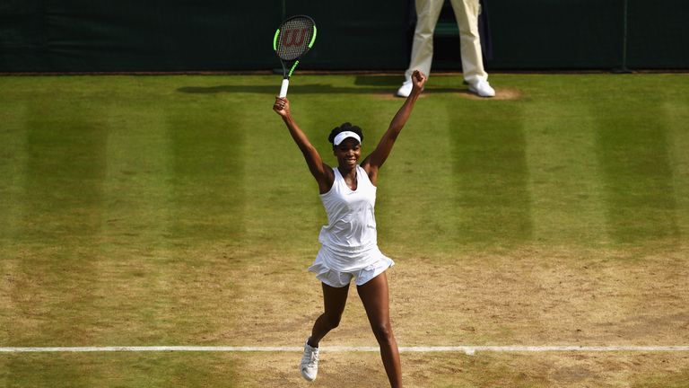 Venus Williams ended Johanna Konta's hopes of winning Wimbledon 