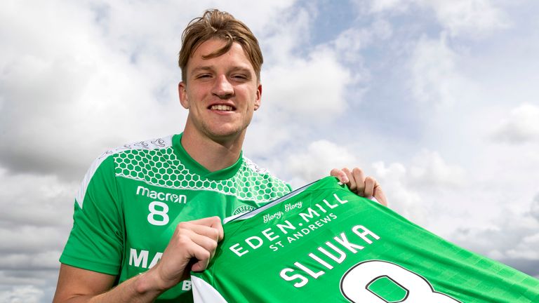 Hibernians new signing Vykintas Slivka.
