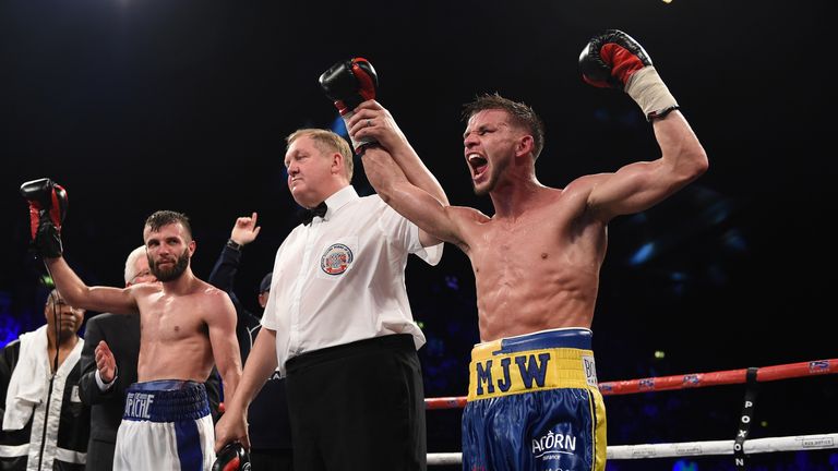 Martin J Ward narrowly overcame Anthony Cacace in London