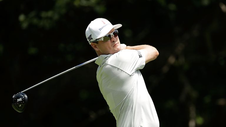 SILVIS, IL - JULY 14:  Zach Johnson hits his tee shot on the sixth hole during the second round of the John Deere Classic at TPC Deere Run  on July 14, 201
