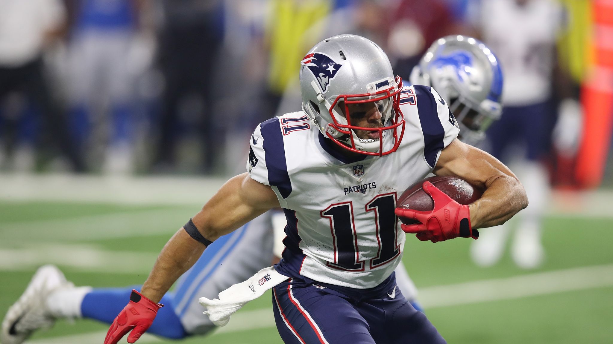 Patriots receiver Julian Edelman leaves with chest injury - The San Diego  Union-Tribune