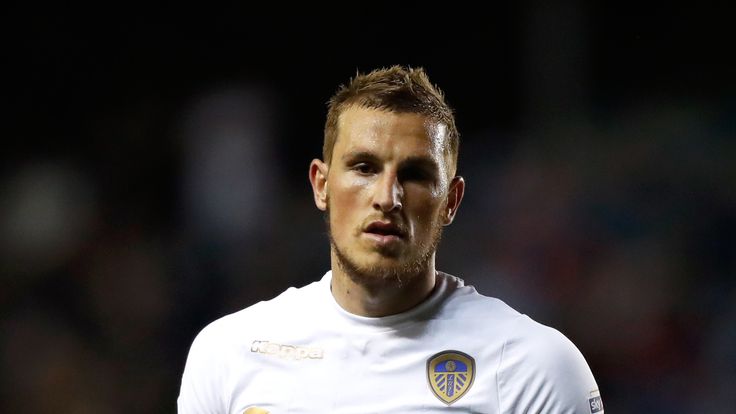 Leeds United's Chris Wood during the Sky Bet Championship match against Fulham at Elland Road