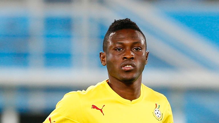 Abdul Majeed Waris pictured on international duty with Ghana
