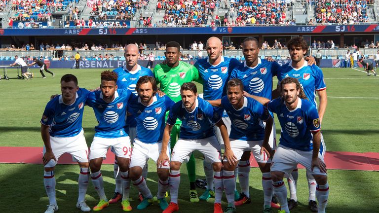 The 2016 MLS All-Stars, which featured Didier Drogba and Andrea Pirlo, lost 2-1 to Arsenal in California