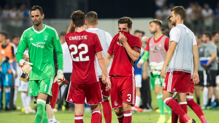 Disappointment was etched over Aberdeen faces at full-time in Cyprus
