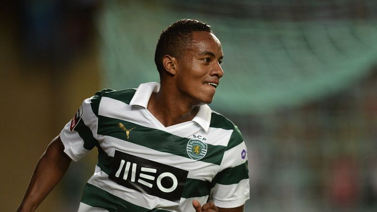 Andre Carillo during his time with Sporting Lisbon