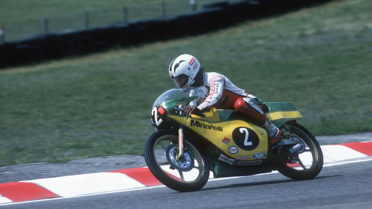 Angel Nieto wins the 125cc German Grand Prix on a Minarelli, May 1979