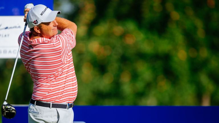 PASSAU, GERMANY - AUGUST 17:  Anthony Wall of England during day one of the Saltire Energy Paul Lawrie Matchplay at Golf Resort Bad Griesbach on August 17,