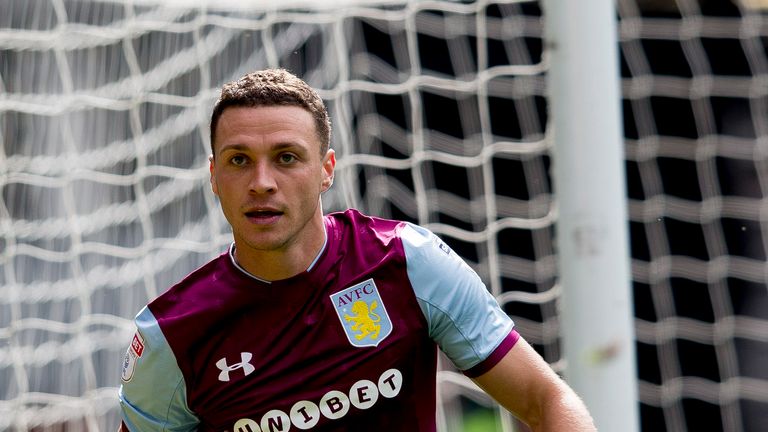 James Chester during the Sky Bet Championship match between Cardiff City and Aston Villa