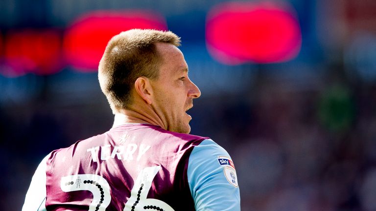 John Terry during the Sky Bet Championship match between Cardiff City and Aston Villa