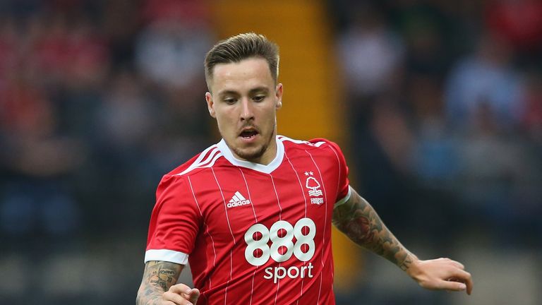 Barrie McKay in action during a pre-season friendly match between Notts County and Nottingham Forest