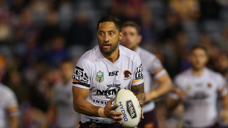 NEWCASTLE, AUSTRALIA - JULY 15:  Benji Marshall of the Broncos in action during the round 19 NRL match between the Newcastle Knights and the Brisbane Bronc