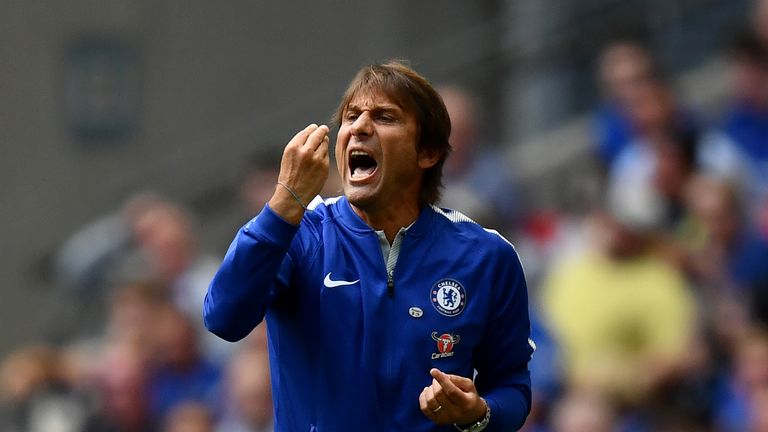 Antonio Conte was left frustrated by refereeing decisions against Chelsea in their Community Shield defeat