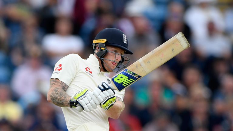 Ben Stokes pulls a ball to the boundary during day one of the 2nd Investec Test match between England and West Indies