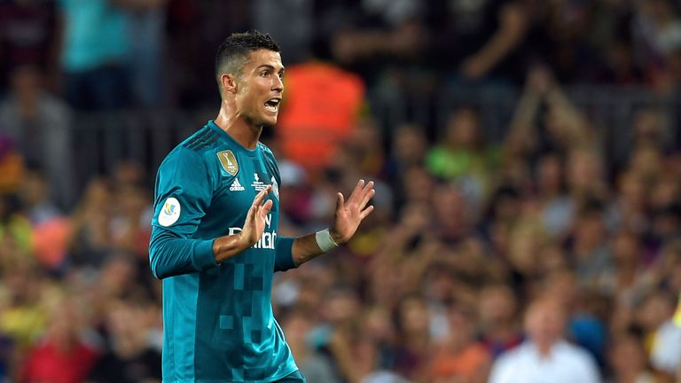 Cristiano Ronaldo scored and was then sent off in Real Madrid's 3-1 win over Barcelona