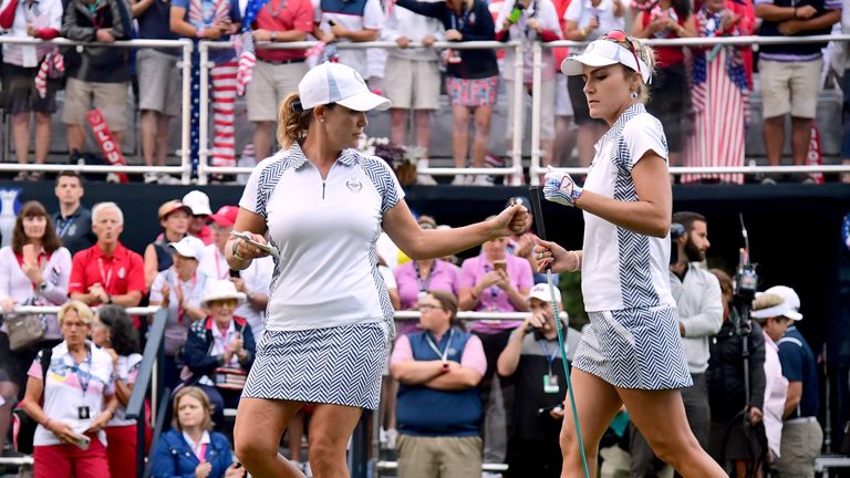 Cristie Kerr became Team USA's all-time leading points scorer after her win with Lexi Thompson