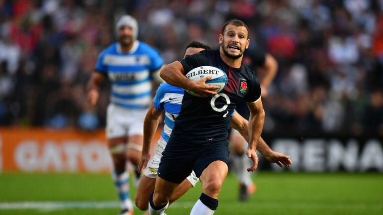 Danny Care of England in action against Argentina
