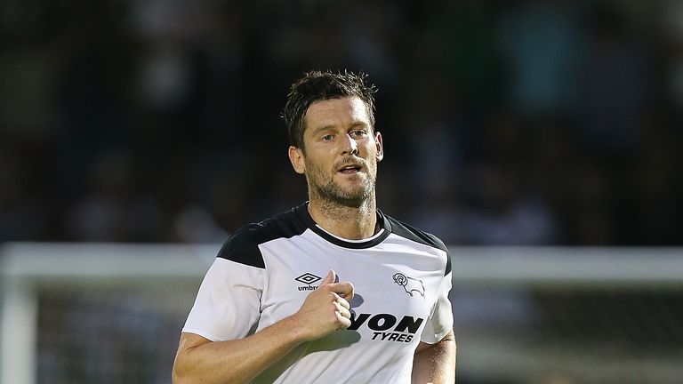 David Nugent in action during the pre-season friendly between Northampton Town and Derby County