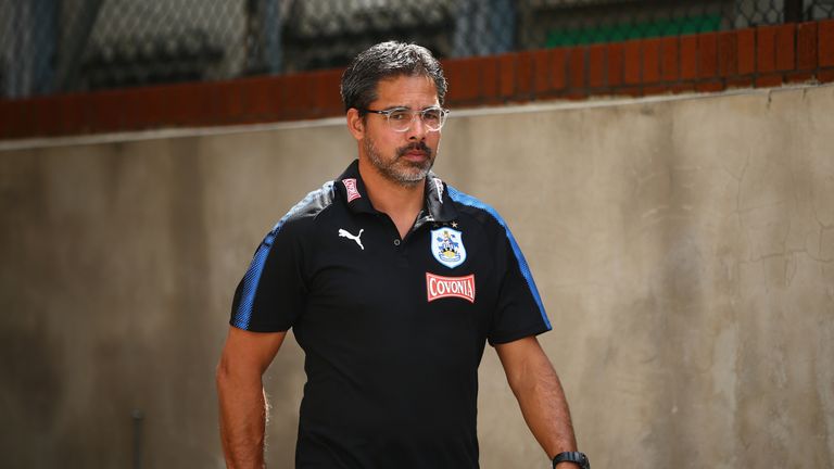 David Wagner, Manager of Huddersfield Town arrives at the stadium prior to the Premier League match v Crystal Palace