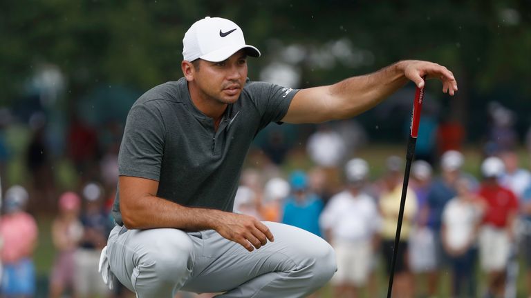 Jason Day gained five strokes in a four hole stretch on Friday