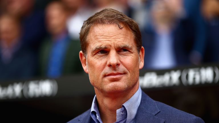 Frank de Boer didn't like what he saw on the opening day