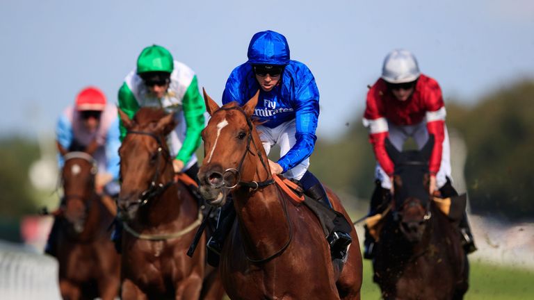 Dutch Connection ridden by Jim Crowley comes home to win The Weatherbys Racing Bank Supreme Stakes at Goodwood Racecourse, Chicester. PRESS ASSOCIATION Pho