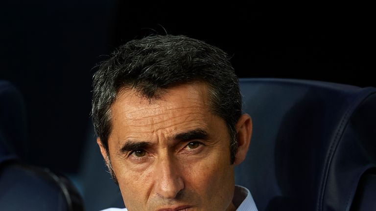 Ernesto Valverde prior to the Spanish Super Cup Final, 1st Leg between Barcelona and Real Madrid