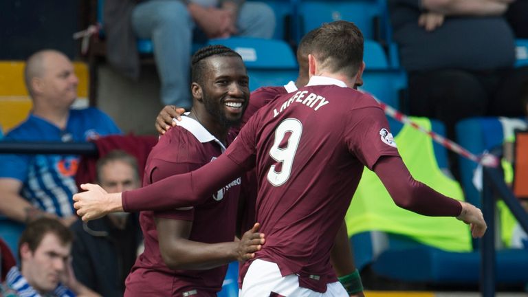 Esmael Concalves (left) scored the winner at Rugby Park on 12 August